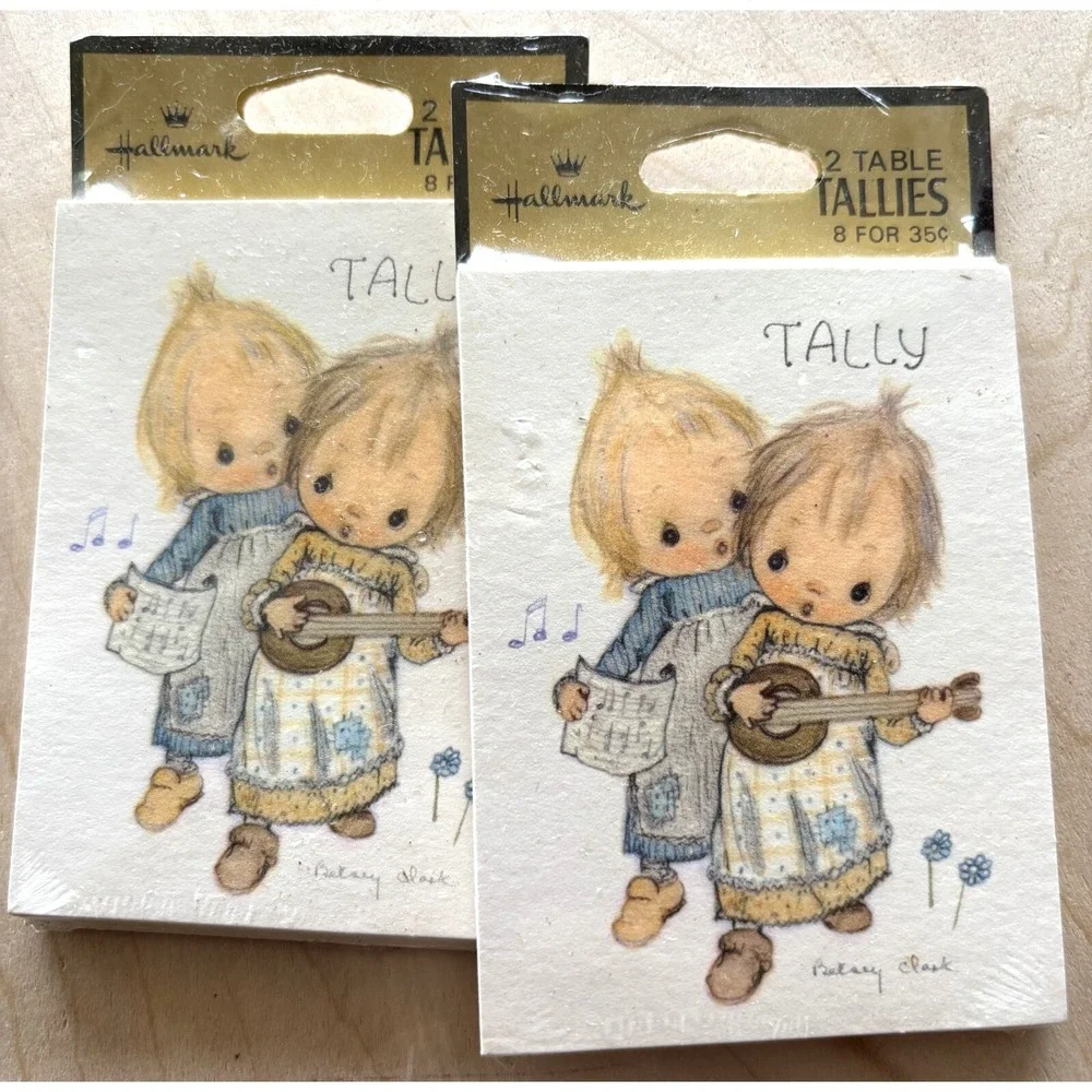 Vintage Betsey Clark Tally Cards Tallies LOT of 2 Packs NIP Music Singers